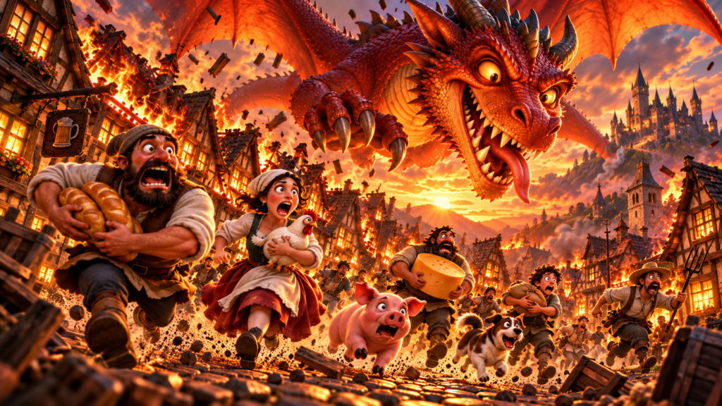 Drachen naschen Dörfler